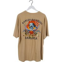 Vintage Harley Davidson T-Shirt Men's Size Xl Biker Jamaica Pirate Beige | Etsy (US)