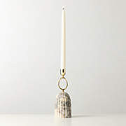 Cupola Viola Marble Taper Candle Holder Tall + Reviews | CB2 | CB2
