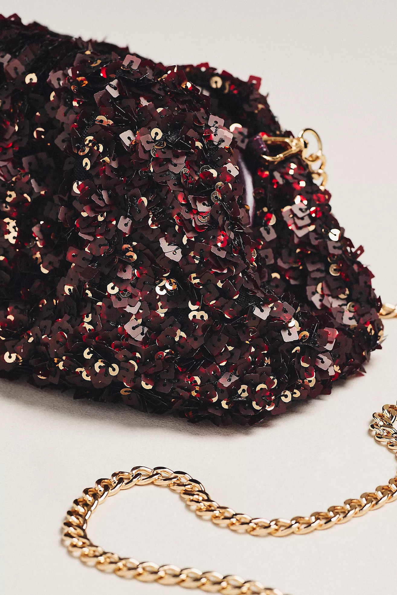 Maeve Sequin Slouchy Clutch | Anthropologie (US)