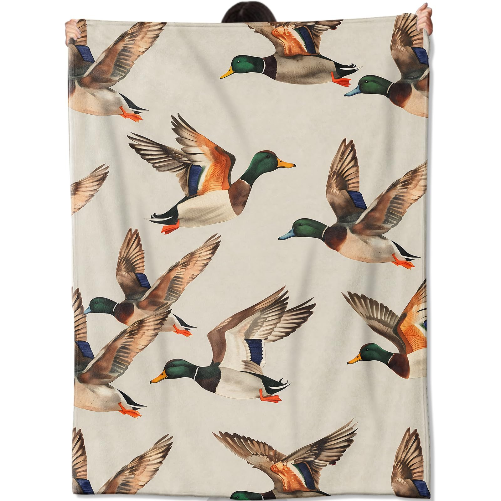 Flying Mallard Duck Blanket Gifts for Kids Women Adult Girls,Nature Aniaml Throw Blankets,Soft Co... | Amazon (US)