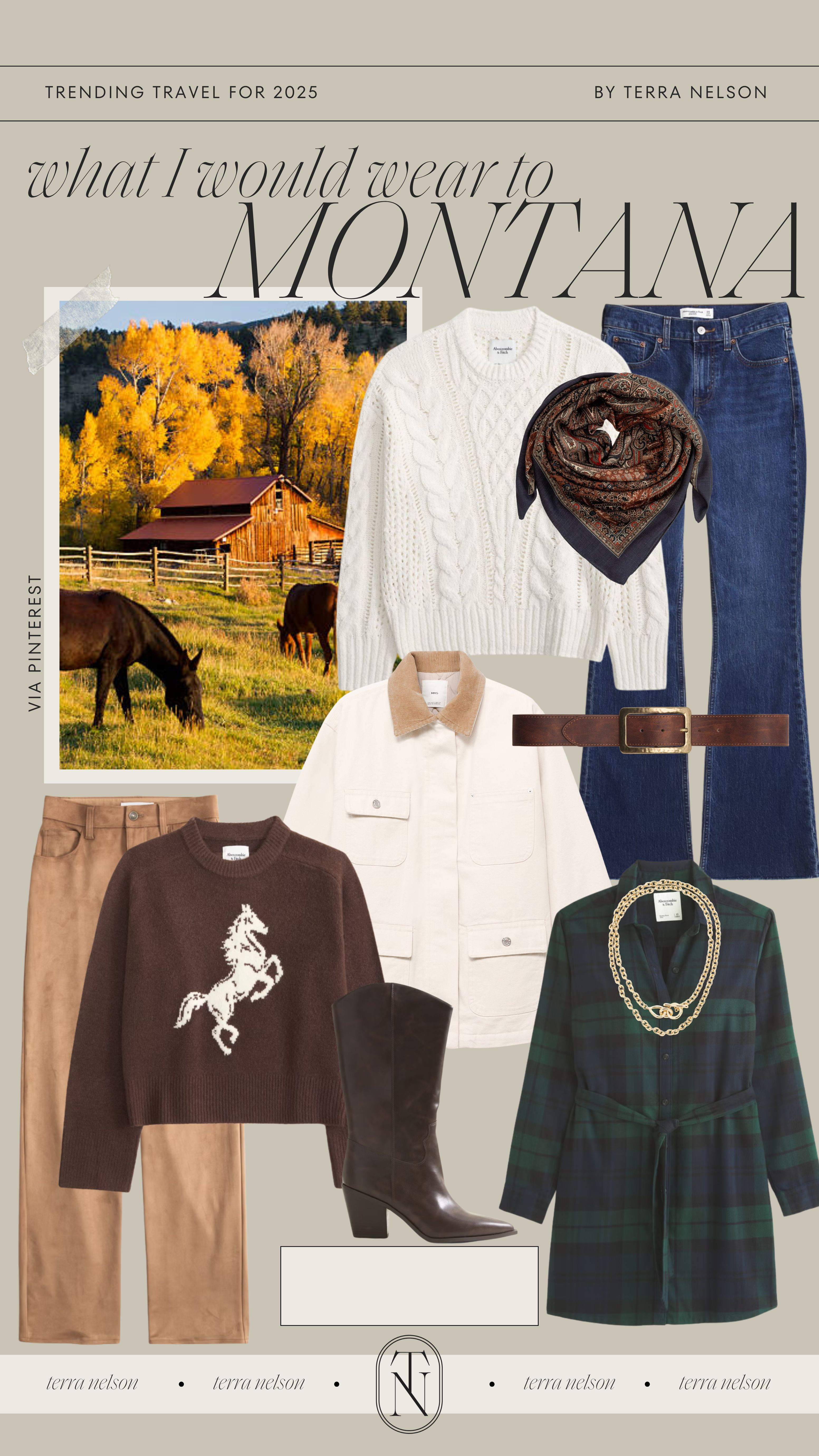 Outfit Ideas for a Montana Ranch!
Western Style Outfits / Western Style / Knit Sweaters / Midi Dresses with Boots / Linen Blazers / Denim Jackets / Neutral Cardigans  / Button-Up Shirts / Layered Tank Tops / Ankle Booties / High-Waisted Jeans / Utility Jackets / Ribbed Knit Tops / Lightweight Trench Coats / Cotton Turtlenecks / Neutral Jumpsuits / Leather Crossbody Bags / Felt Hats / Wide-Leg Trousers / Knit Midi Skirts / Oversized Flannel Shirts / Neutral Loafers / Slip Dresses with Layers / Lightweight Scarves / Earth-Tone Accessories / Transitional Matching Sets / Sheer Sweaters / Ballet Flats / Brown Handbags / Woven Belts / Neutral Mules / Gold Jewelry / Oversized Sweaters / Fall Accessories / 

 #LTKSeasonal #LTKStyleTip #LTKShoeCrush