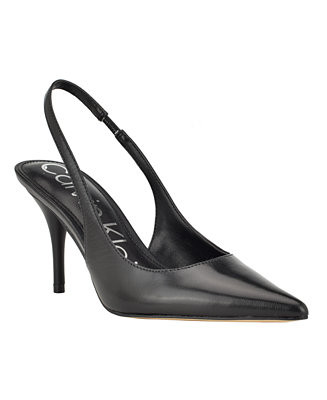 Calvin Klein Women's Cinola Pointy Toe Slingback Pumps - Macy's | Macy's