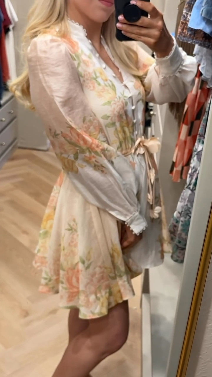 So cute - looks like Zimmermann!
RUNS SMALL across chest (wearing my usual XS but need small)


#LTKSeasonal