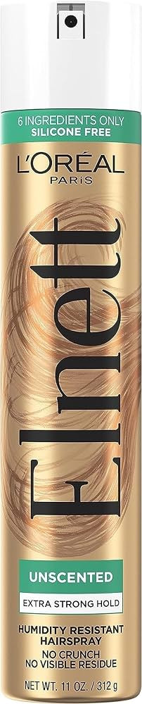 L'Oreal Paris Elnett Unscented Hairspray, up to 72-Hour Extra Strong Hold Formula with Humidity R... | Amazon (US)