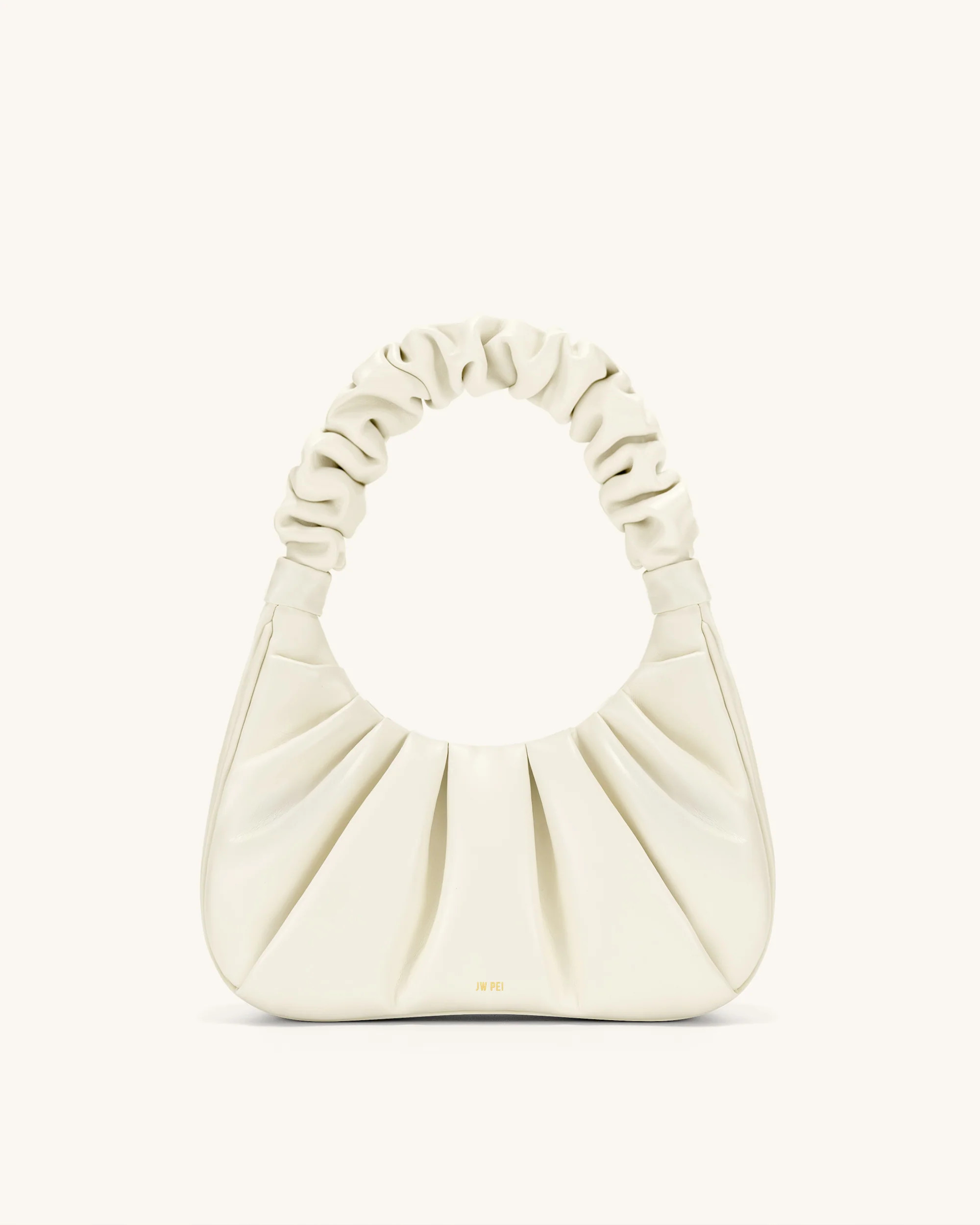 Gabbi Ruched Hobo Handbag - White | JW PEI US