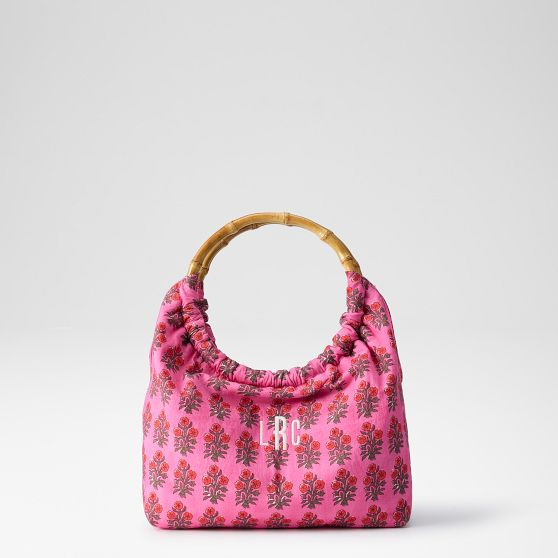 Block Print Bamboo Handbag | Mark and Graham