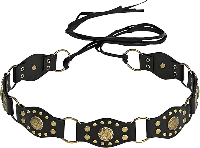 Western Cowgirl Belts, Women Faux Leather Vintange Cosplay Medieval Renaissance Accessories for D... | Amazon (US)