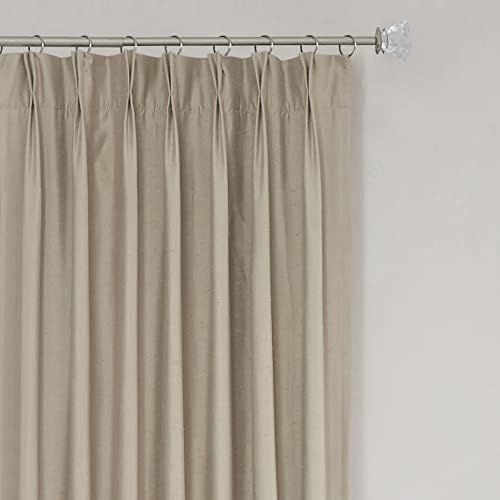 TWOPAGES Linen Curtains Pinch Pleated Drape, 52 Inches Width x 96 Inches Length for Livingroom Room  | Amazon (US)