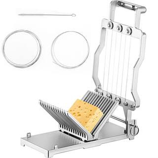 VEVOR Cheese Cutter with Wire 1 cm and 2 cm Cheeser Butter Cutting Blade Replaceable Cheese Slice... | The Home Depot
