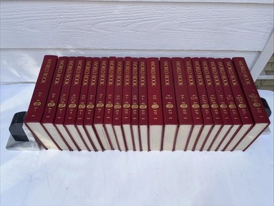 Complete The World Book Encyclopedia 22 Volume Set 1991 Burgundy Red GUC | eBay US