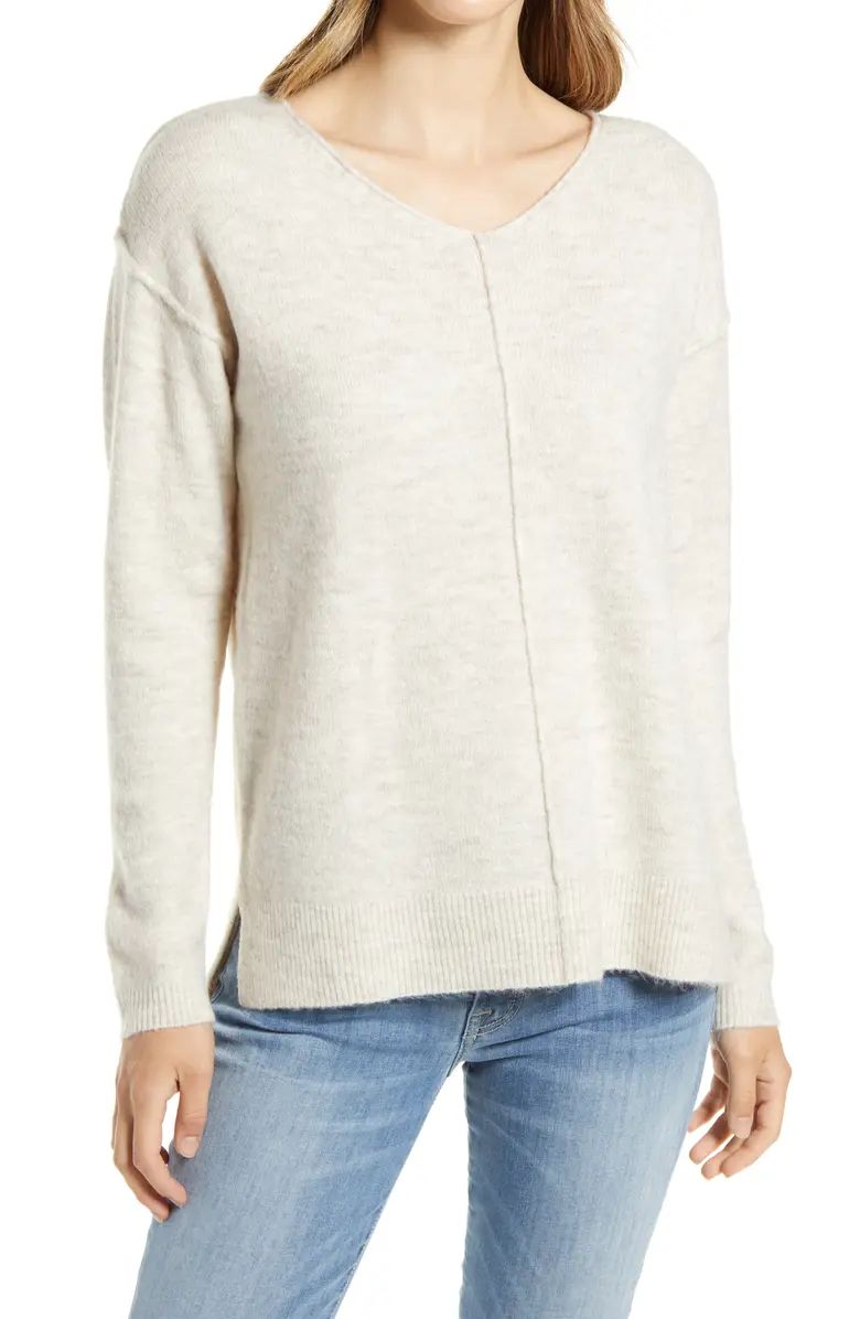 Women's High/Low V-Neck Sweater | Nordstrom