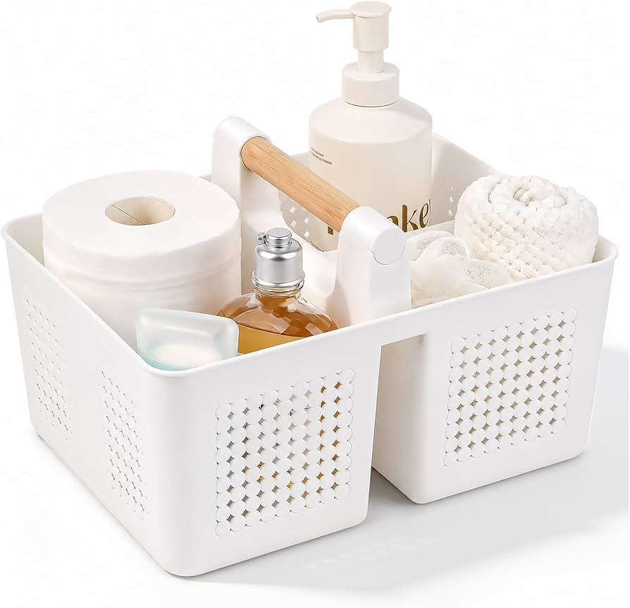 JiatuA Shower Caddy Basket Portable Caddy Organizer with Handle Cleaning Supplies Caddy Plastic T... | Amazon (US)