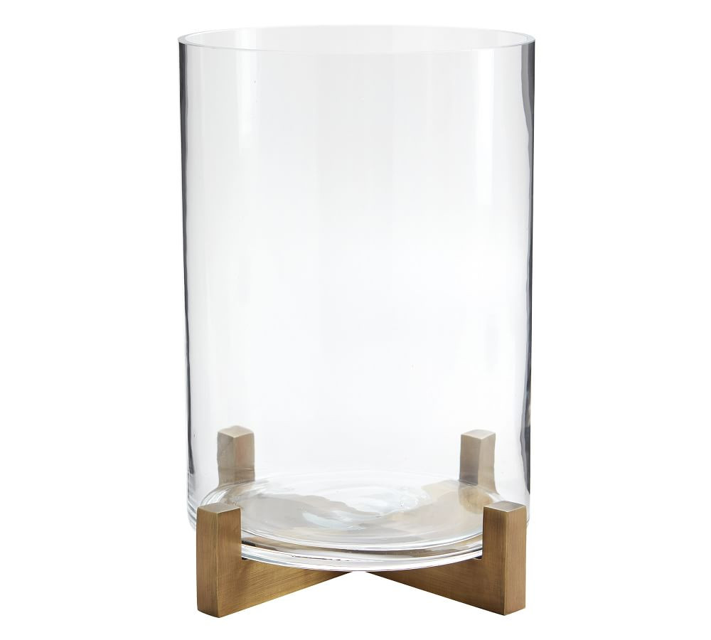 Brooks Cross Bar Hurricane - Brass | Pottery Barn (US)