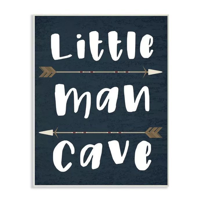 Little Man Cave Arrows Wall Plaque Art - Stupell Industries | Target