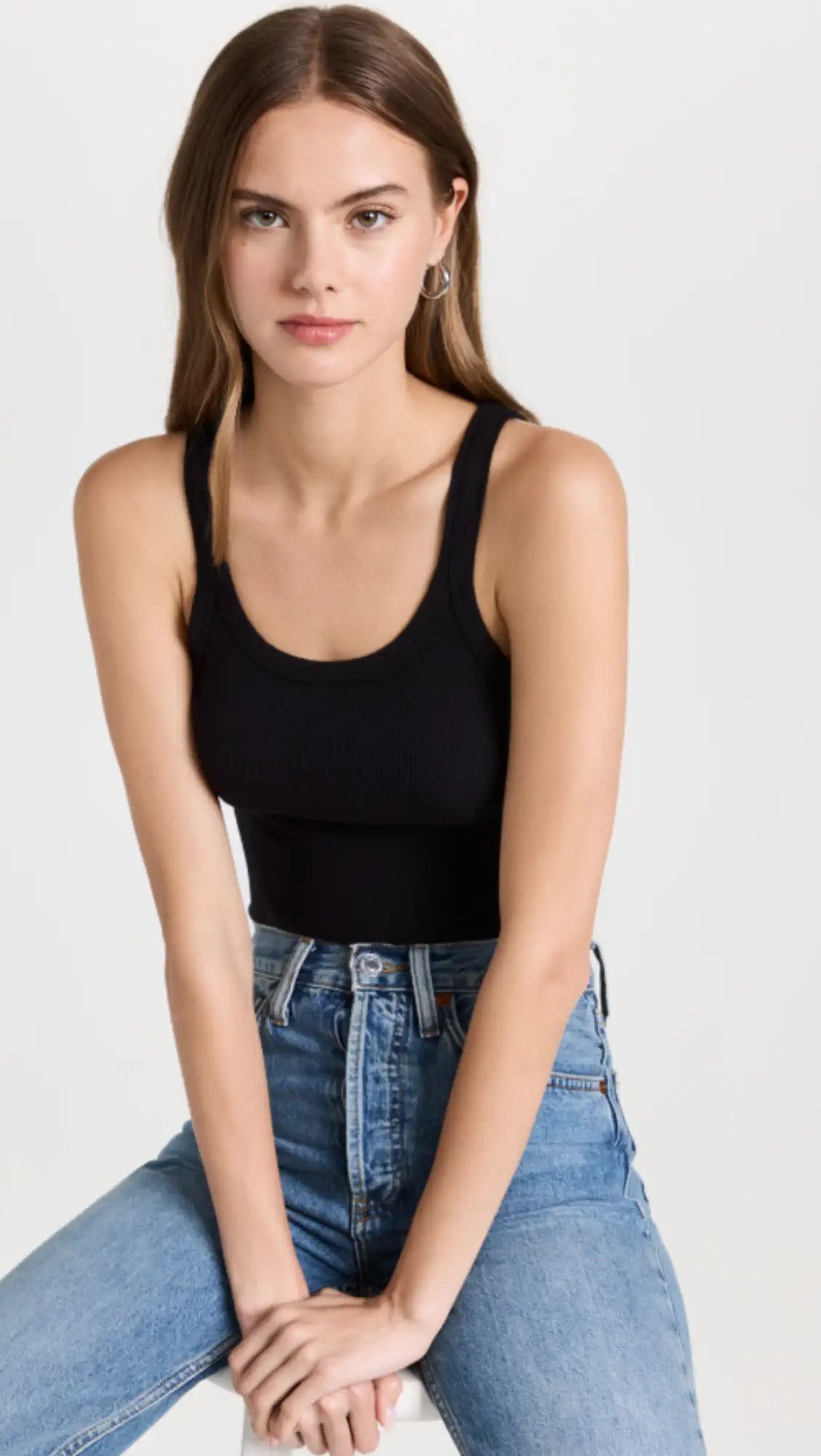 RE/DONE Cropped ribbed tank | Shopbop | Shopbop