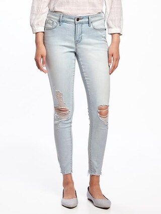 Mid-Rise Light-Wash Rockstar Ankle Jeans for Women | Old Navy US