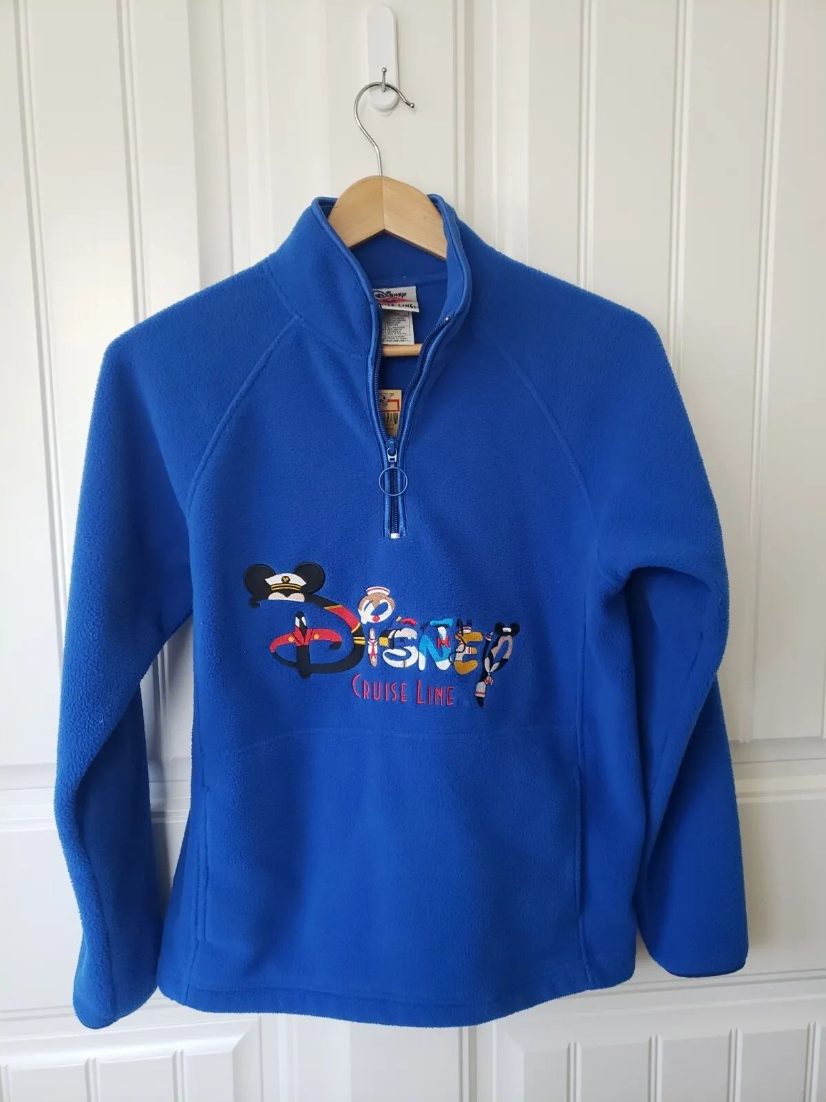 VTG NWT Disney Cruise Line Fleece Sweater Sz Small 1/2 Zip Pullover Embroidered  | eBay | eBay US