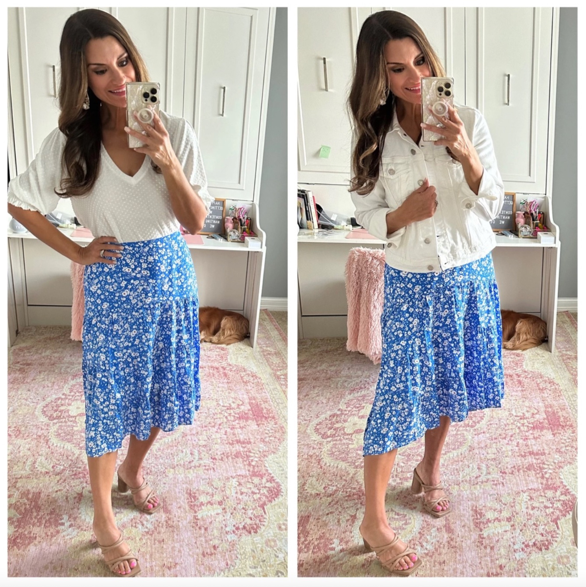 Great floral skirt for spring - Use code CANDACE10 to save 10% off my top. Everything is true to size. Wearing a small in each piece.

#LTKunder50 #LTKunder100