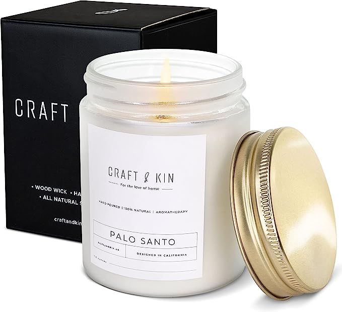 Palo Santo Scented Candles | Wood Wicked Candles | Palo Santo Candle, All Natural Soy Candles Sce... | Amazon (US)