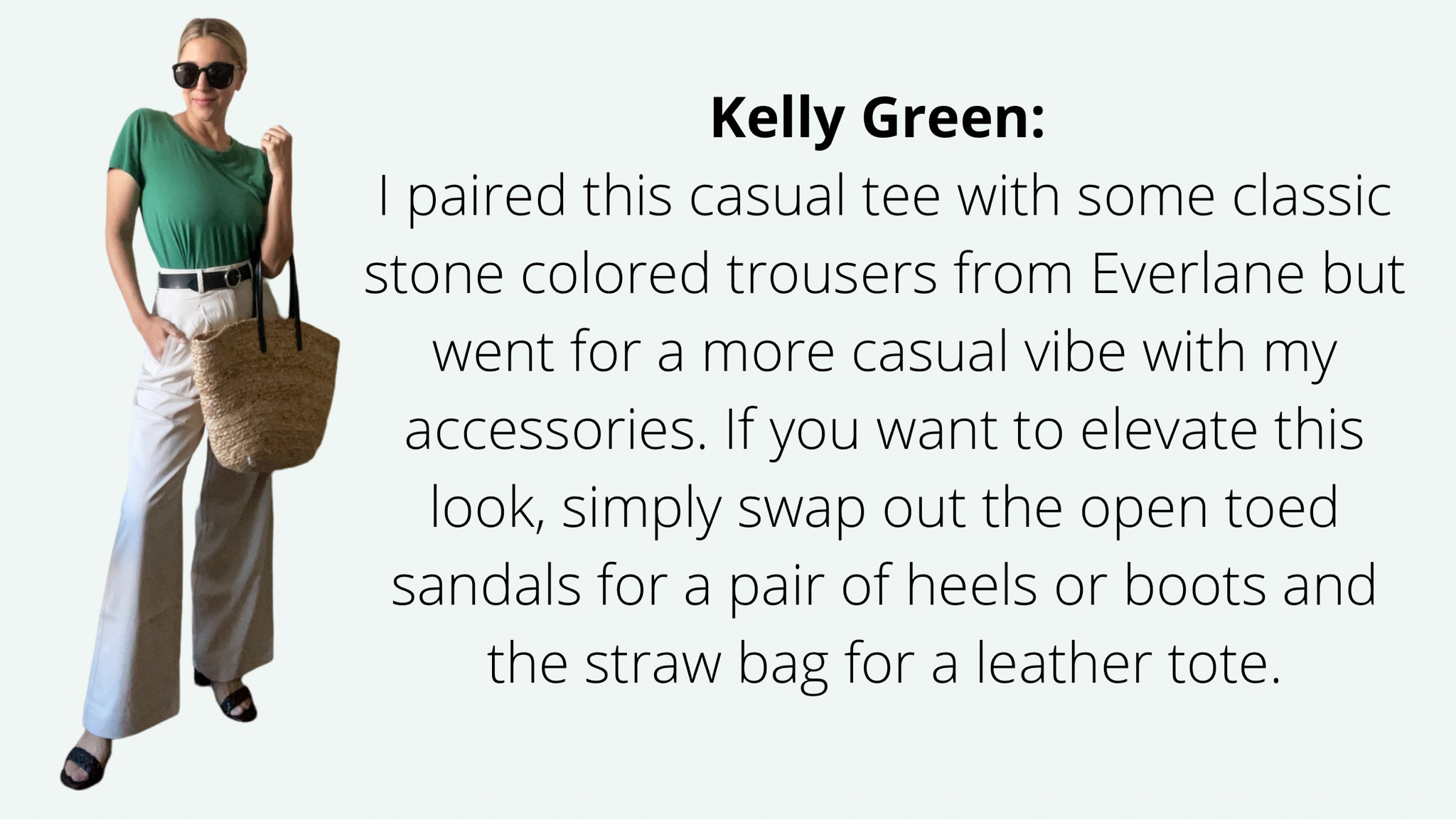 How to style a bright green t-shirt. 

#LTKstyletip