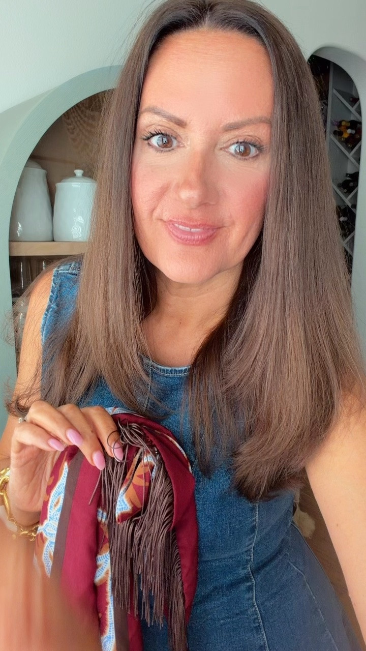 This $15 scarf makes the outfit!!! Love it with this denim dress or even just a white top and jeans! Wearing a small in the dress! 
.

#LTKmomlife #LTKSeasonal #LTKOver40