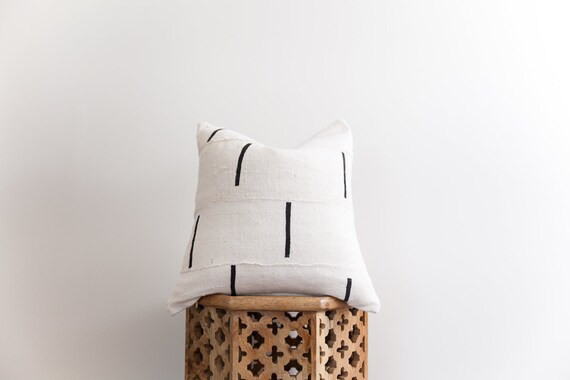 18X18 African Mudcloth Pillow Cover "Zoya" | Etsy (US)