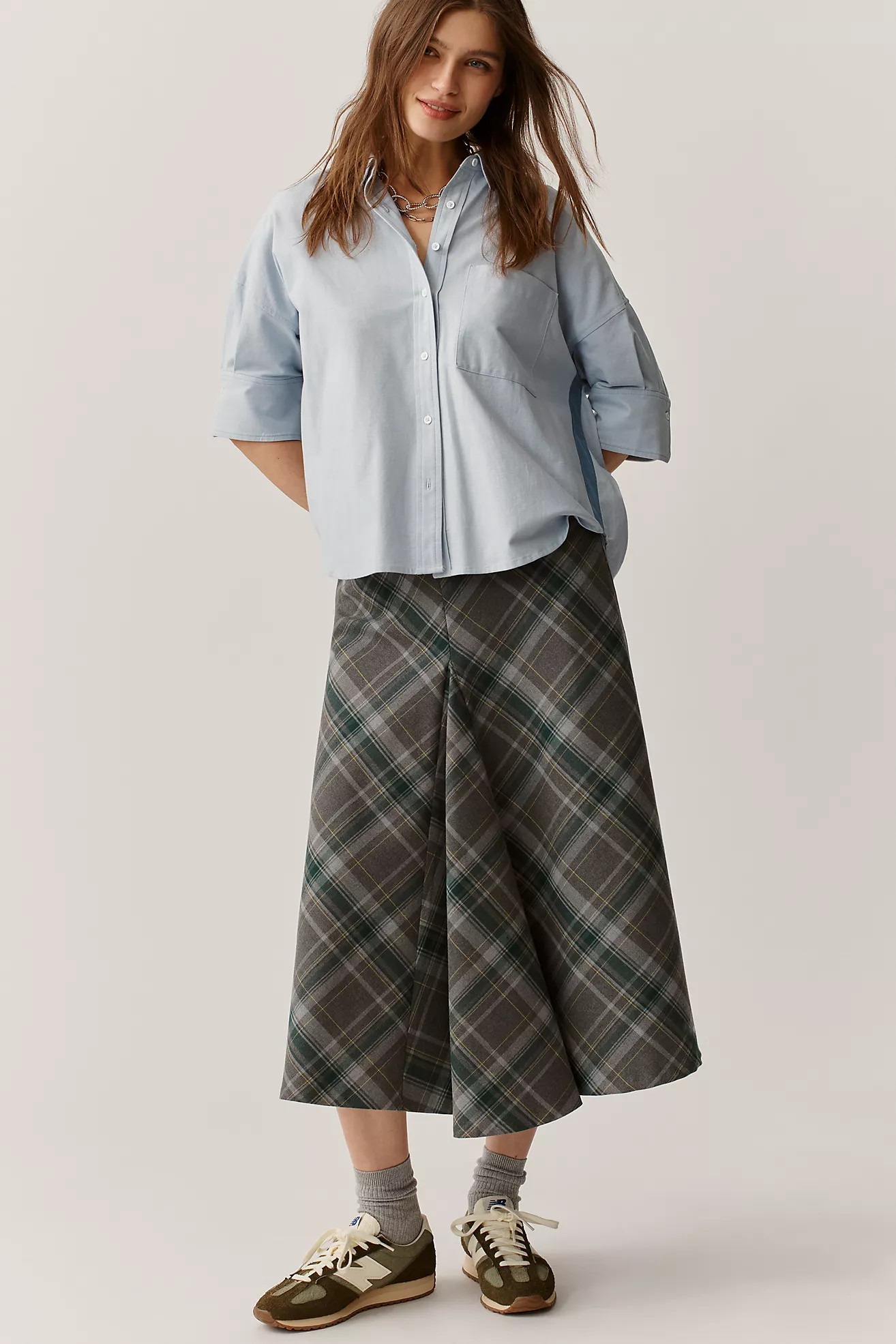 Mabel Boxy Oxford Shirt by Maeve | Anthropologie (US)