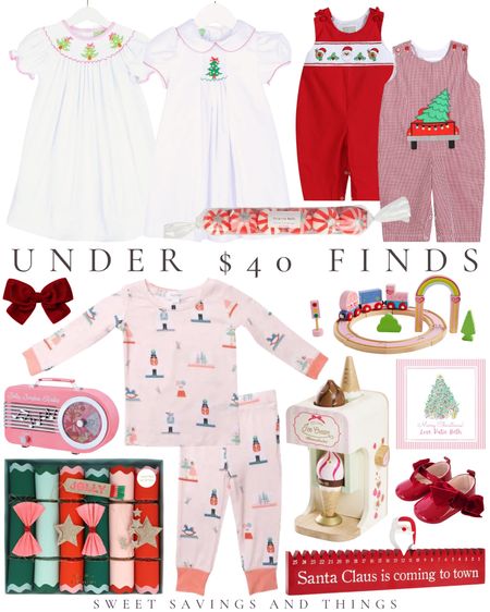 Holiday gift ideas and clothes for kids under $40! Pink white red preppy southern classic kids children’s boutique style gingham toy sweet nutcracker bow toy cracker 

#LTKkids #LTKunder50 #LTKGiftGuide