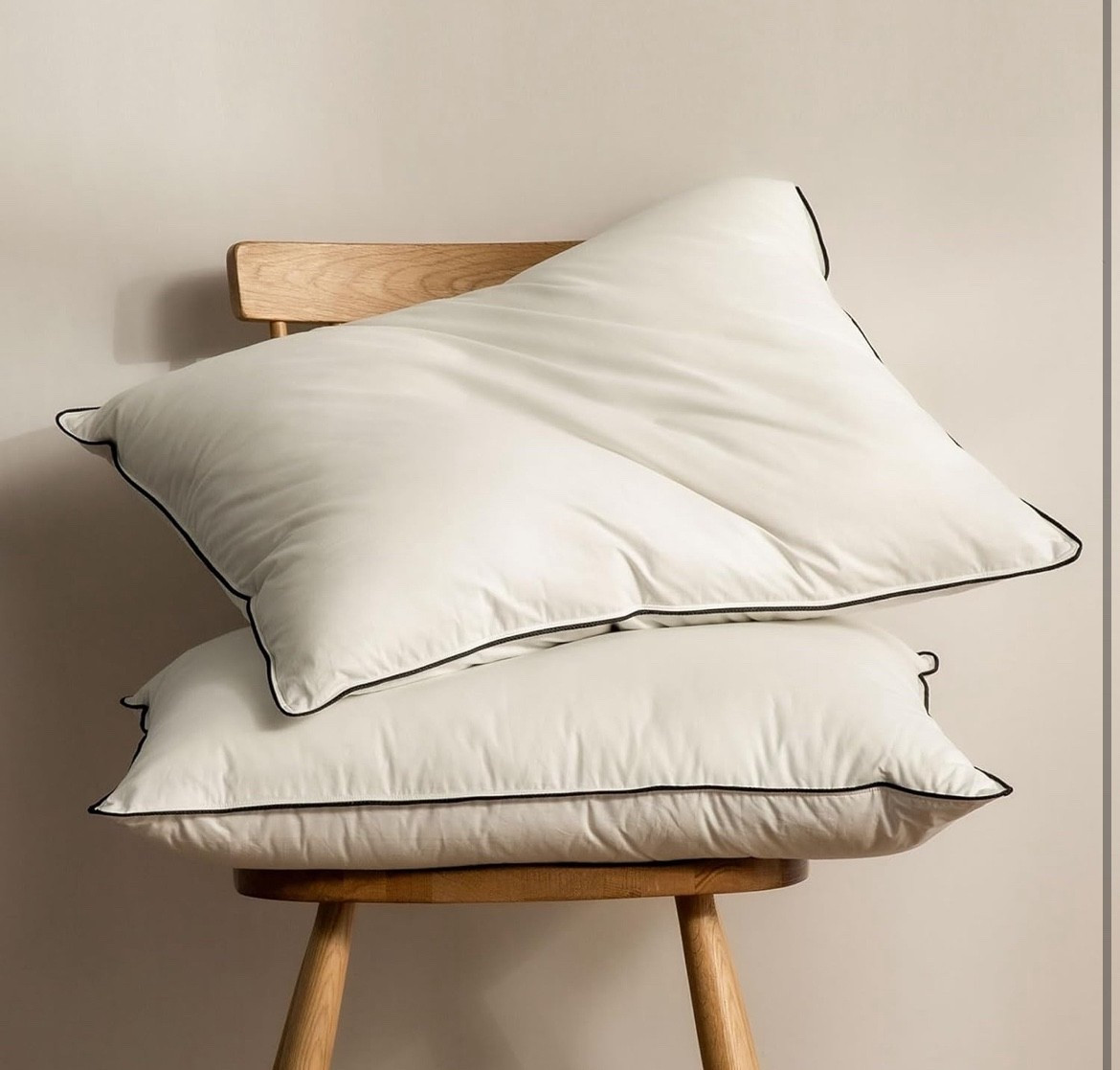 BPC Goose Feather Down Pillows Queen Size Set of 2, Medium Firm Bed Pillow Inserts, Luxury 3-Chamber Feather Down Core Pillow with 100% Organic Cotton Cover, Surrounded by Polyester, 20x30 Inches

#LTKU #LTKHome #LTKStyleTip