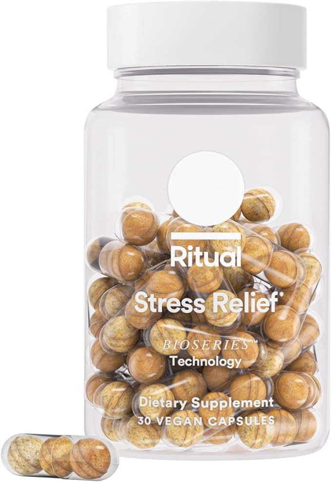 Ritual Stress Relief Supplement BioSeries with 8-Hour Release Support (Shoden® Ashwagandha, Sunt... | Amazon (US)