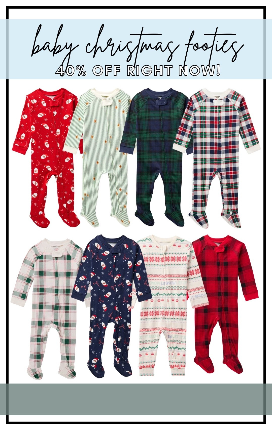 cutest christmas footie pajamas for the babies! only $6 this wknd only! 🎄🎅🏼

#babychristmaspjs #babyholidaypajamas #holidaypajamas #targetchristmas

#LTKSaleAlert #LTKHoliday #LTKBaby