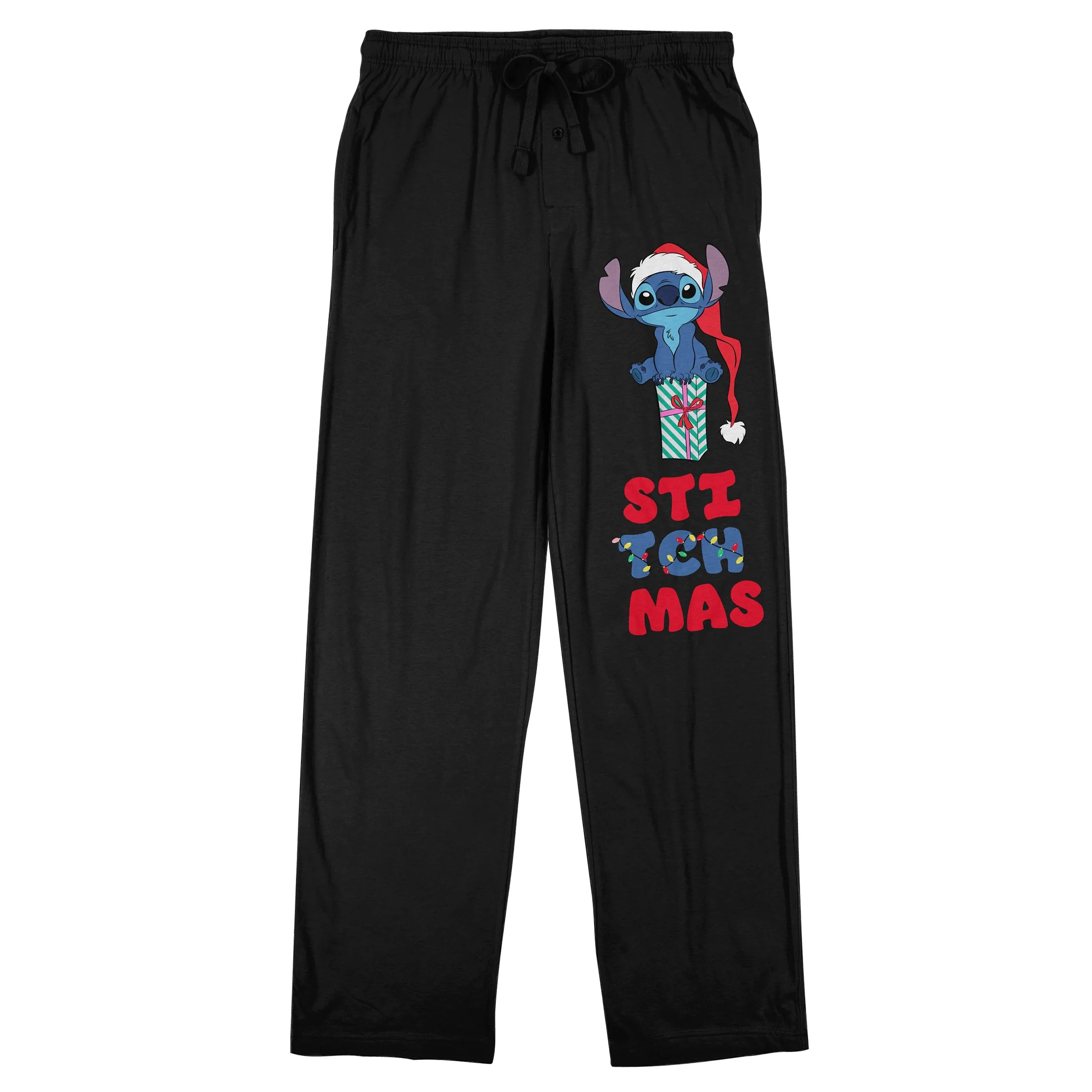 Lilo & Stitch Stitchmas Adult Black Sleep Pajama Pants-3XL | Walmart (US)