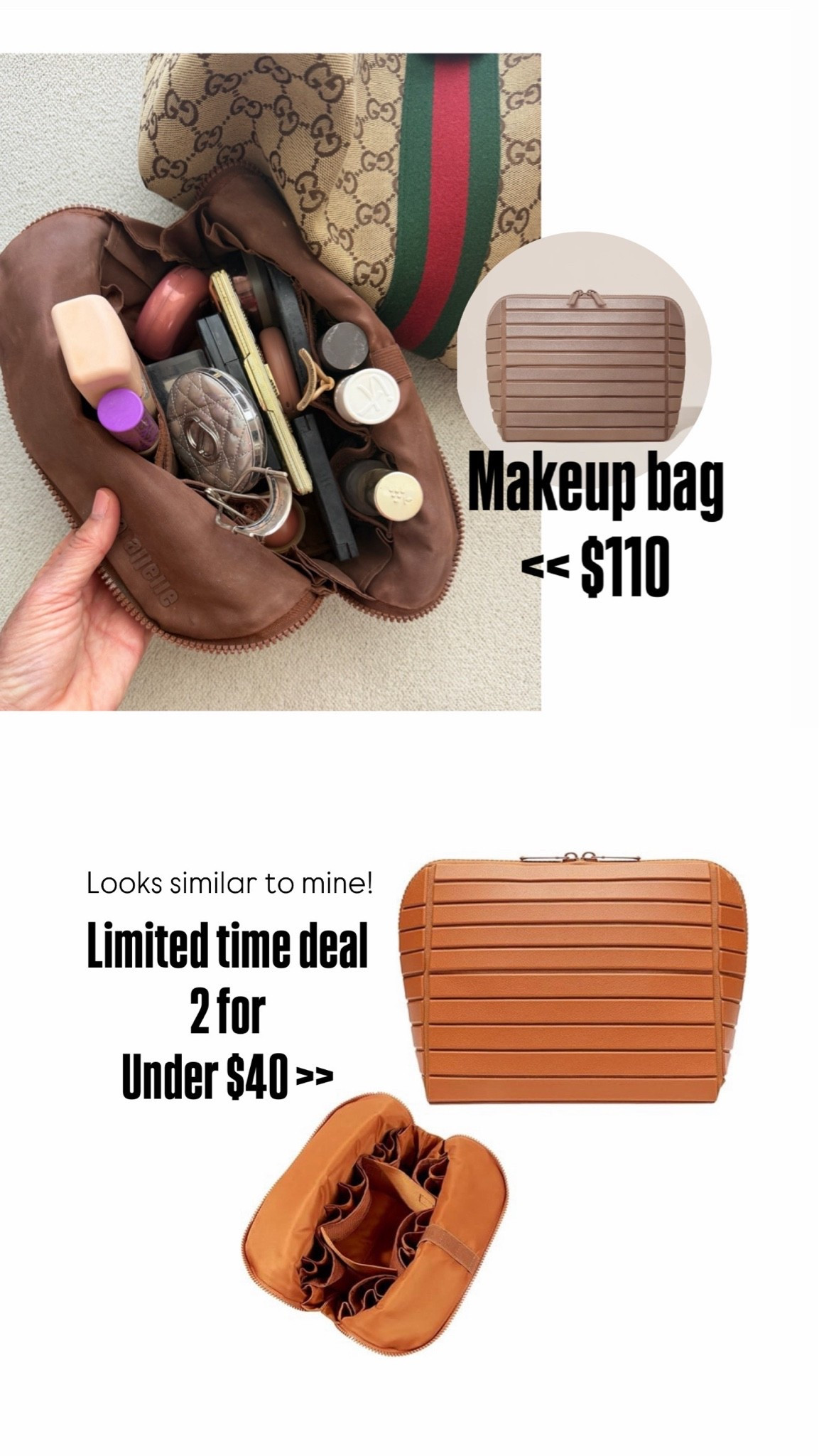 Parallel makeup bag. I love mine!

#LTKOver40 #LTKselfcare