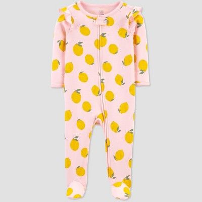 Baby Girls' Lemons Sleep N' Play - Just One You® made by carter's Pink | Target