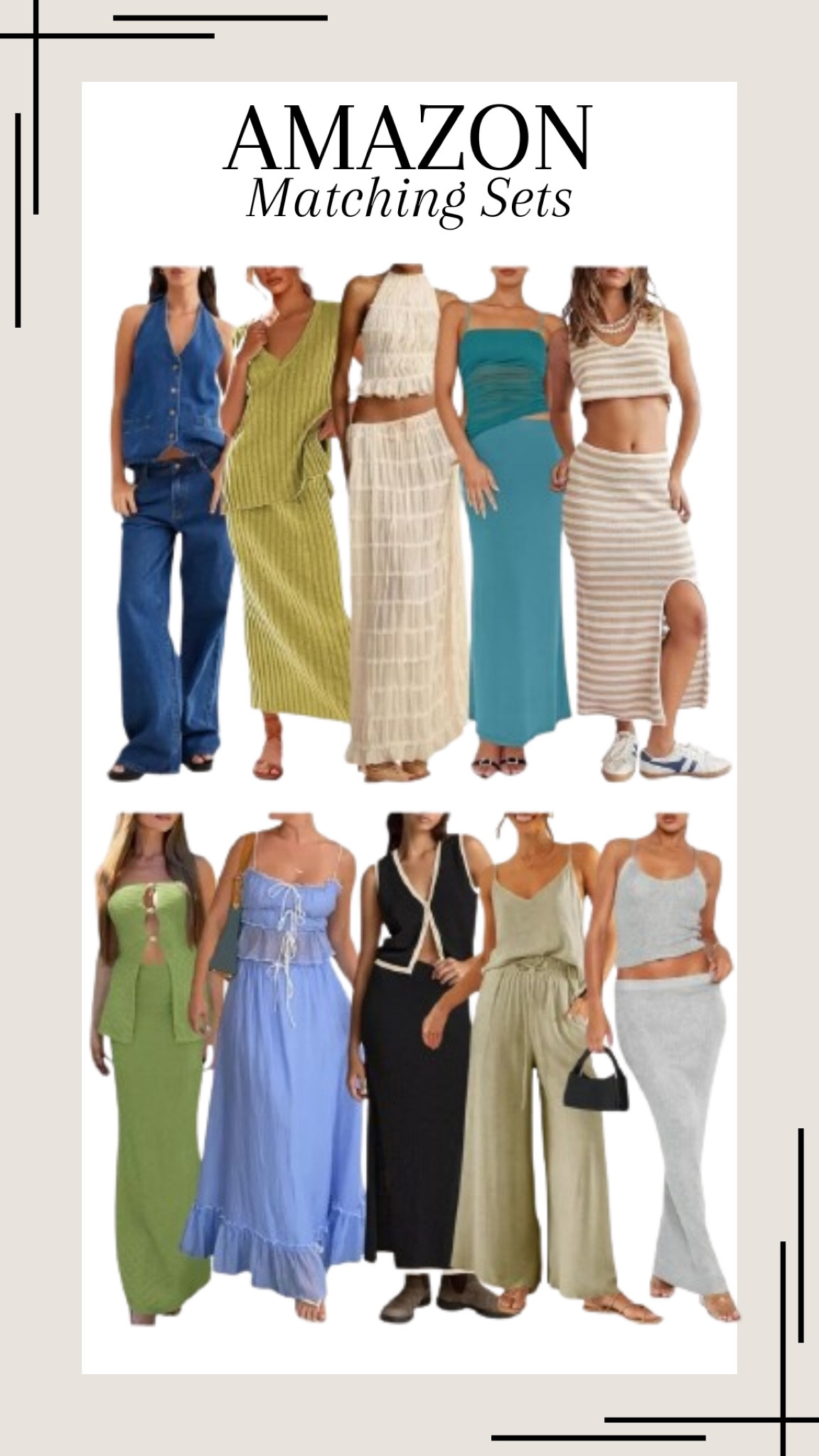 Matching Sets from Amazonn

#LTKStyleTip #LTKSeasonal #LTKFindsUnder50