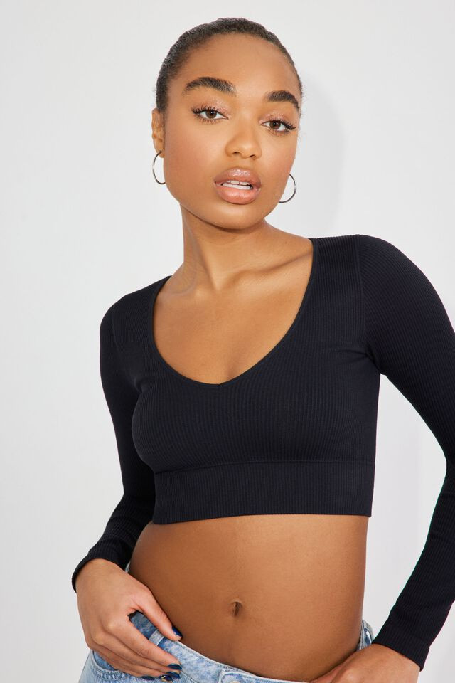 Stella Long Sleeve Seamless Top | Garage Clothing