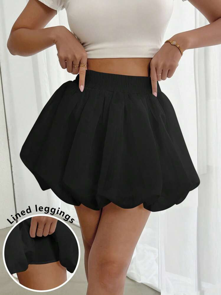 SHEIN Relaxiva Women's Summer White Bud Graduation Skirt | SHEIN