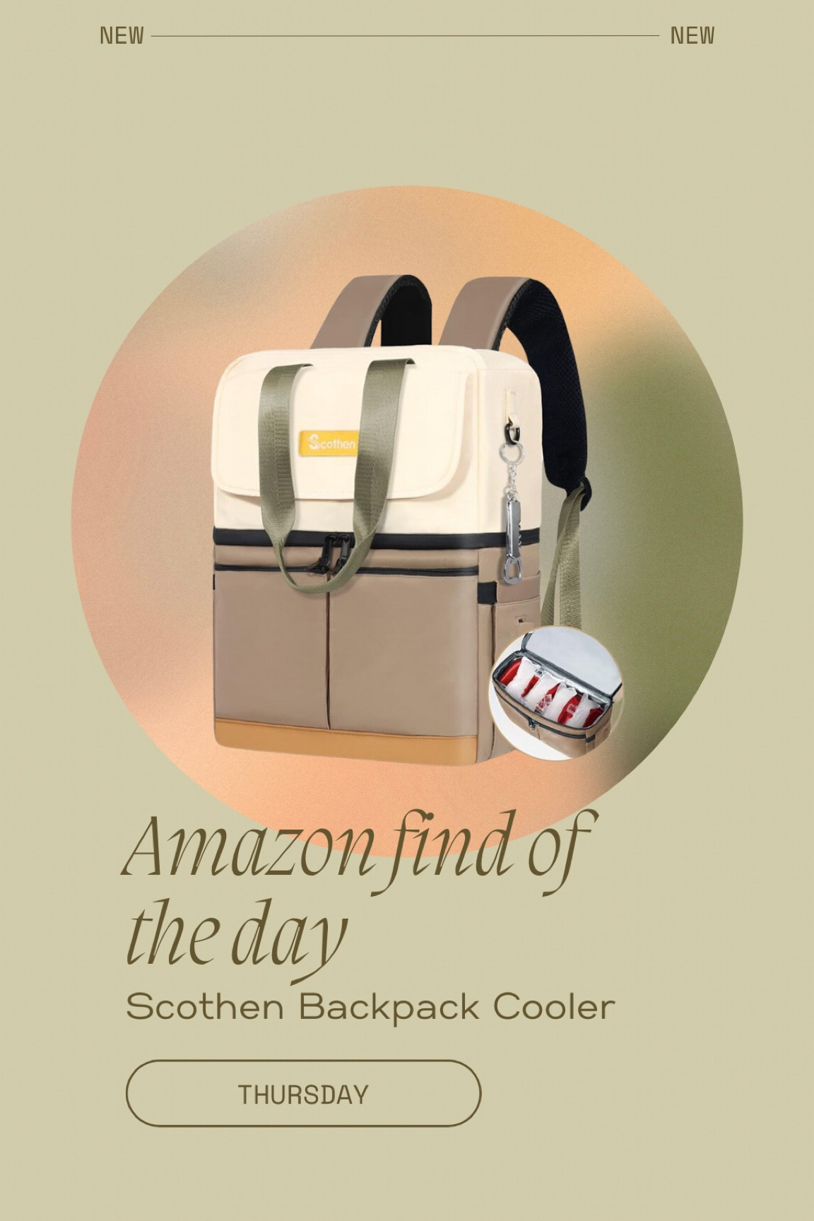 Amazon find of the day 

Scothen Backpack Cooler

#LTKfamily #LTKfindsunder100 #LTKGiftGuide