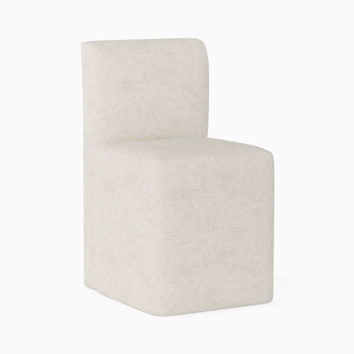 Block Base Upholstered Dining Chair | West Elm (US)