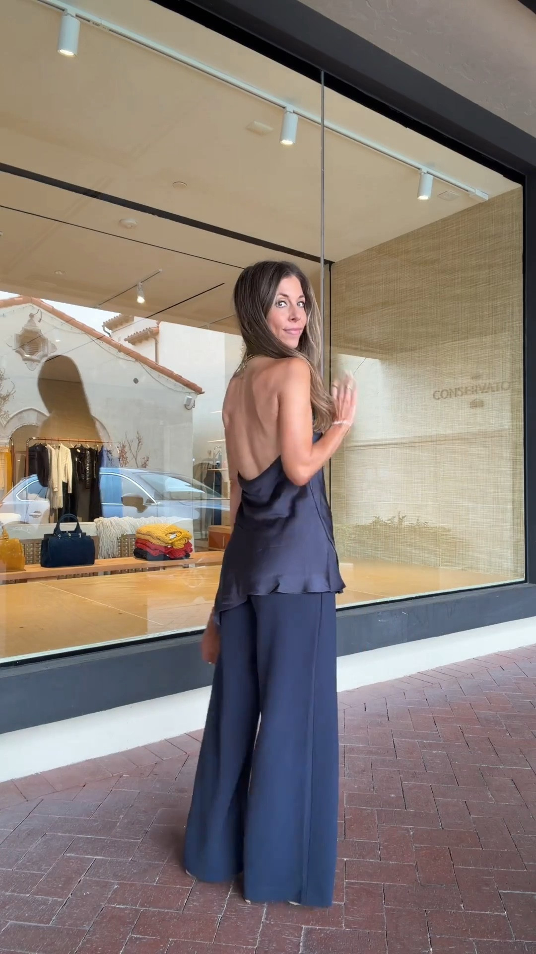 Love a chic monochromatic fit! Size small Aritzia lodge pants - I have in 4 colors!!! Zara halter top linked similar. Amazon bag  



#LTKSeasonal #LTKootd #LTKgrwm