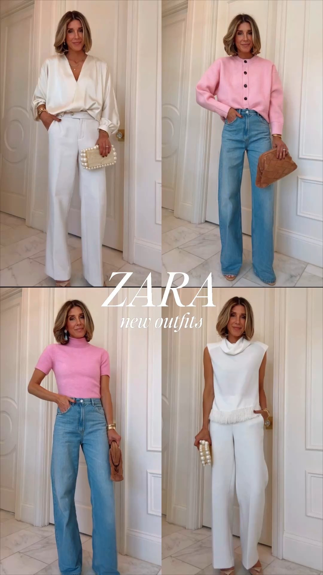New outfits from Zara! 
I'm wearing size small in tops - all fit tts 
Jeans/ pants size 2/25 