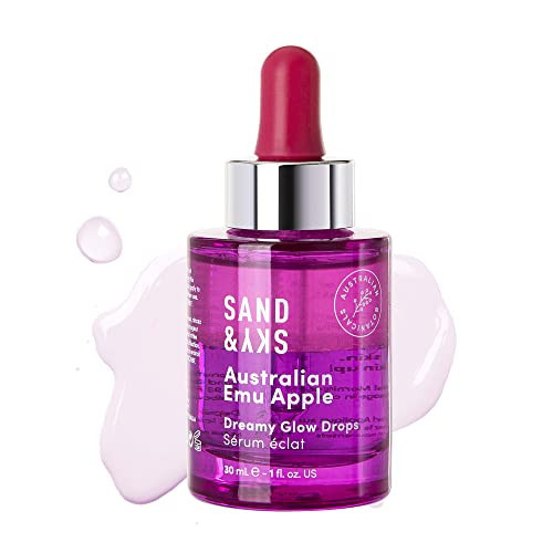 Sand & Sky Australian Glow Berries Plumping Glow Drops Serum with Vitamin C & Hyaluronic Acid - Fine Line Reducing, Brightness-Boosting, 1 fl oz | Amazon (US)