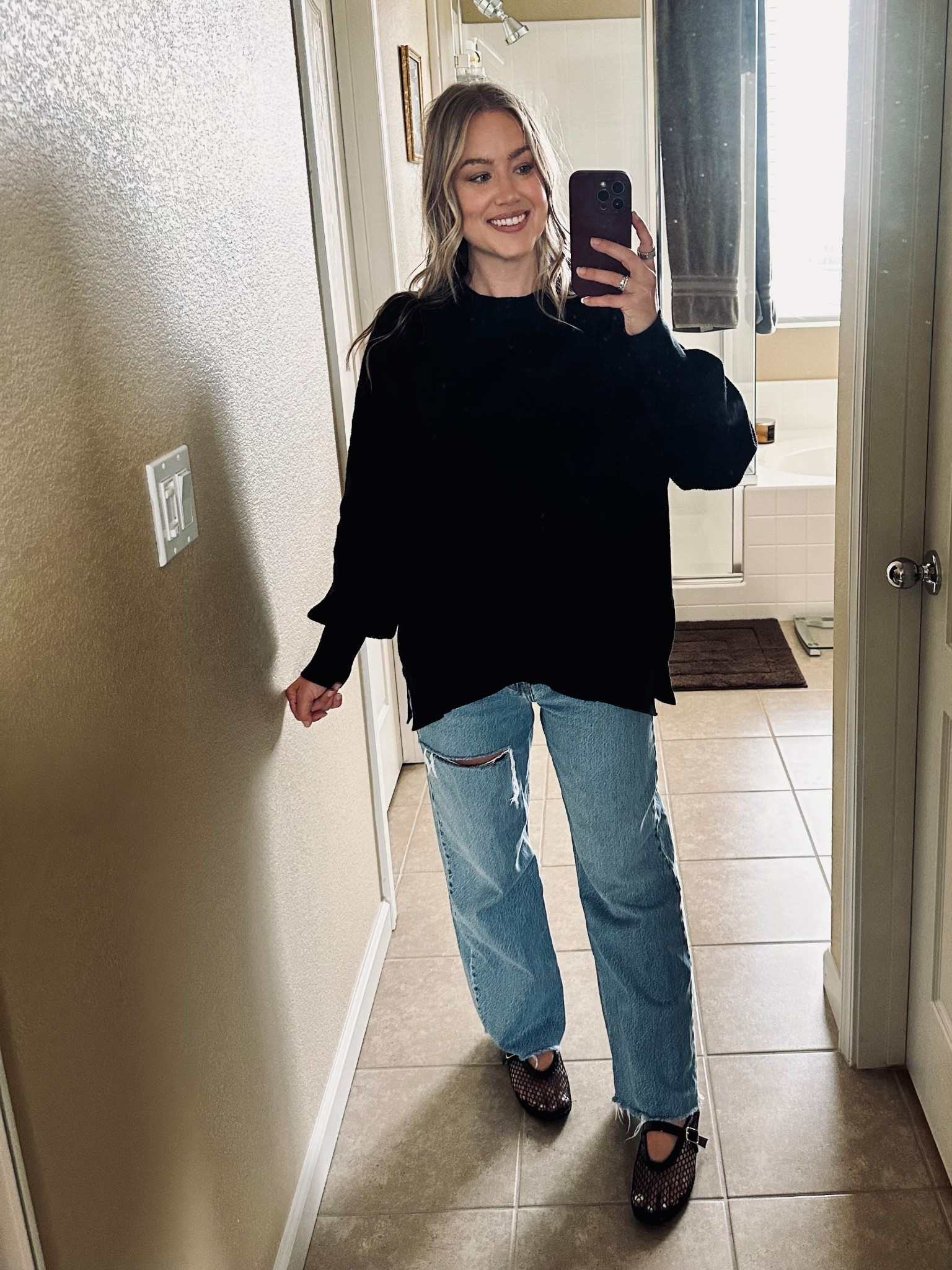 oversized everything <3 
#coldweatheroutfit 
#springoutfit #transitionaloutfit #casualootd #ootd #meshflats


#LTKShoeCrush #LTKFindsUnder100 #LTKStyleTip