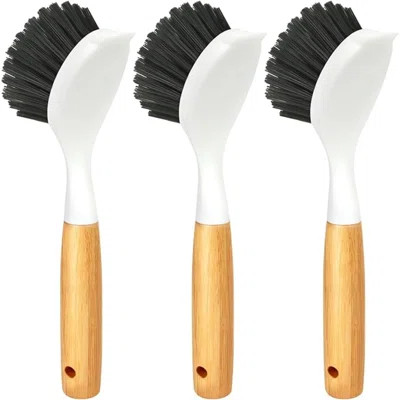 3 Pack Cast Iron Brush And Scraper With Bamboo Handle – Skillet Scrubber With Tough Nylon Bristles, Kitchen Cleaner For Cleaning Skillet, Grill Pan, D | Wayfair North America