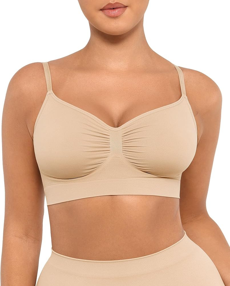 FeelinGirl Bralettes for Women with Support Comfortable Bras No Underwire Seamless Everyday Bras | Amazon (US)