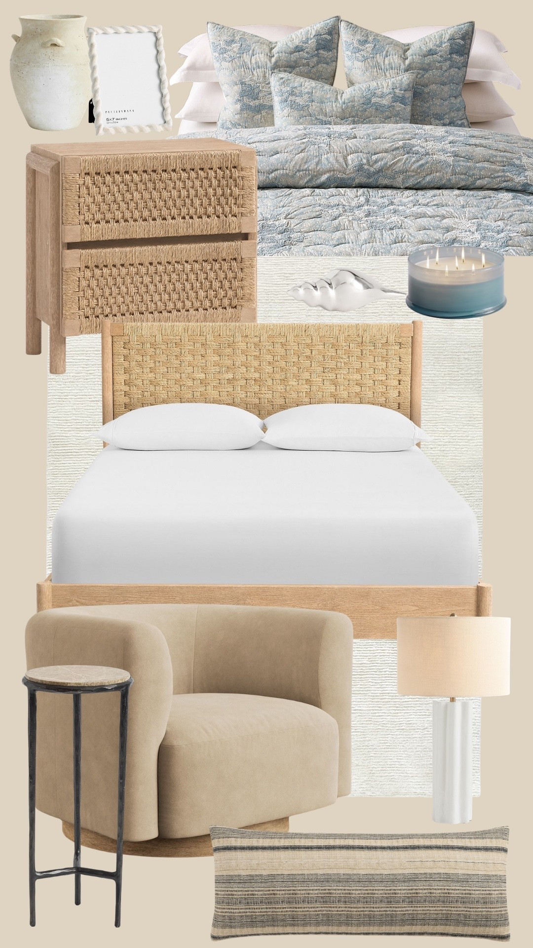 Love this coastal design inspo for any primary or guest bedroom! 

#LTKHome
