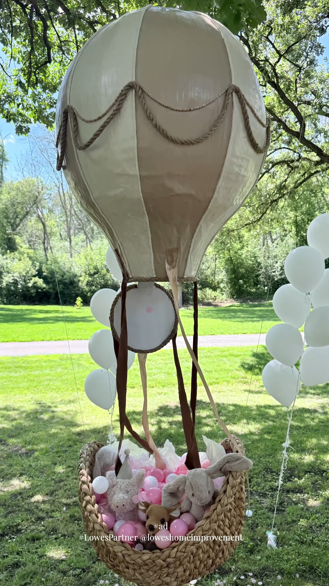 #ad It all ended with this moment.

But before there was a hot air balloon, balloons, and a celebration, there was just an empty yard and my idea. I couldn't find what I was imagining anywhere, so instead of settling, I decided to build it myself.

Using supplies from Lowe’s, I had an idea, created a simple mock-up and slowly turned it into something real. Piece by piece, it became exactly what I'd envisioned. And watching it come to life on one of the biggest days of our lives made every second of creating it worth it.

#LowesPartner  @Loweshomeimprovement #GenderReveal
#GenderRevealInspo

#LTKstorytime #LTKBump #LTKBaby