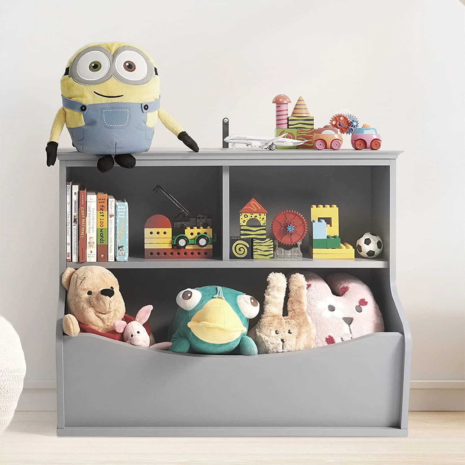 Kids' Toy Storage Organizer, Open Storage Cubby, Multifunctional Book And Toy Storage Cabinet | Wayfair North America