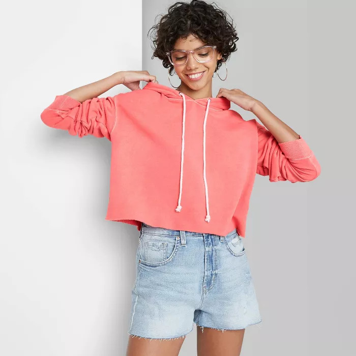 Women's Cropped Hoodie - Wild Fable™ | Target