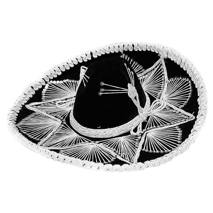 Fiesta Sombrero Child Youth Black and White Assortment Hand Made Mexico000109 | Amazon (US)